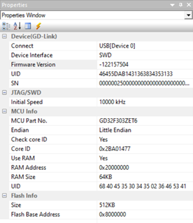 Gigadevice's-GD-Link-Programmer-Properties-Menu