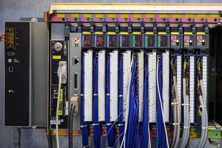 Programmable logic controller (PLC) in industry